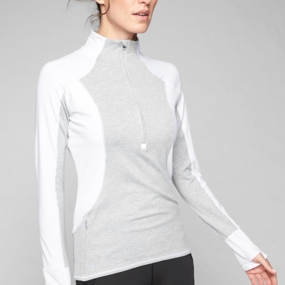 Athleta Tops - SALE! 🖤 Athleta Colorblock Running Wild Half Zip
